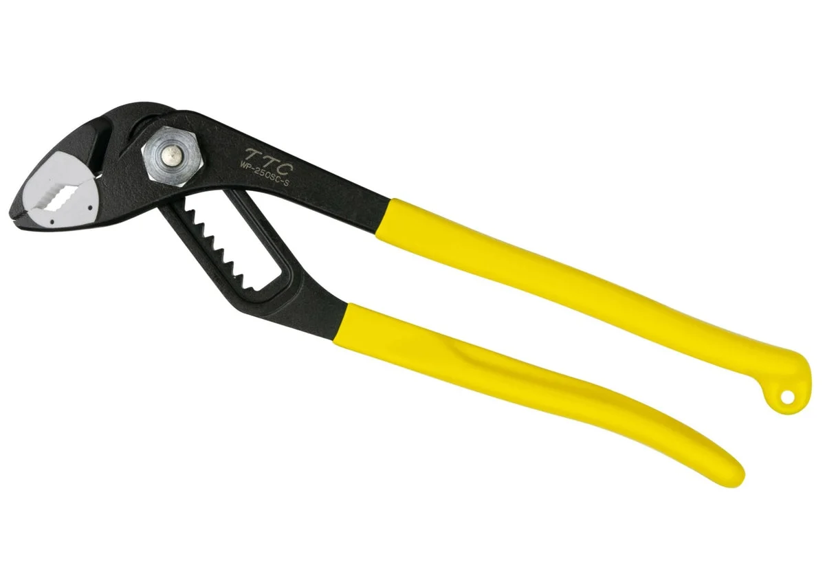 TTC Pinza pappagallo ganasce in resina antigraffio, con molla WP-250SC-S 250mm