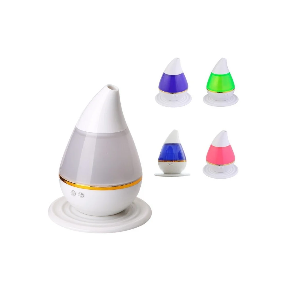 UMIDIFICATORE ULTRASUONI GOCCIA LED 250ML AROMI AROMATERAPIA DIFFUSORE AUTO CASA - TrAdE Shop Traesio
