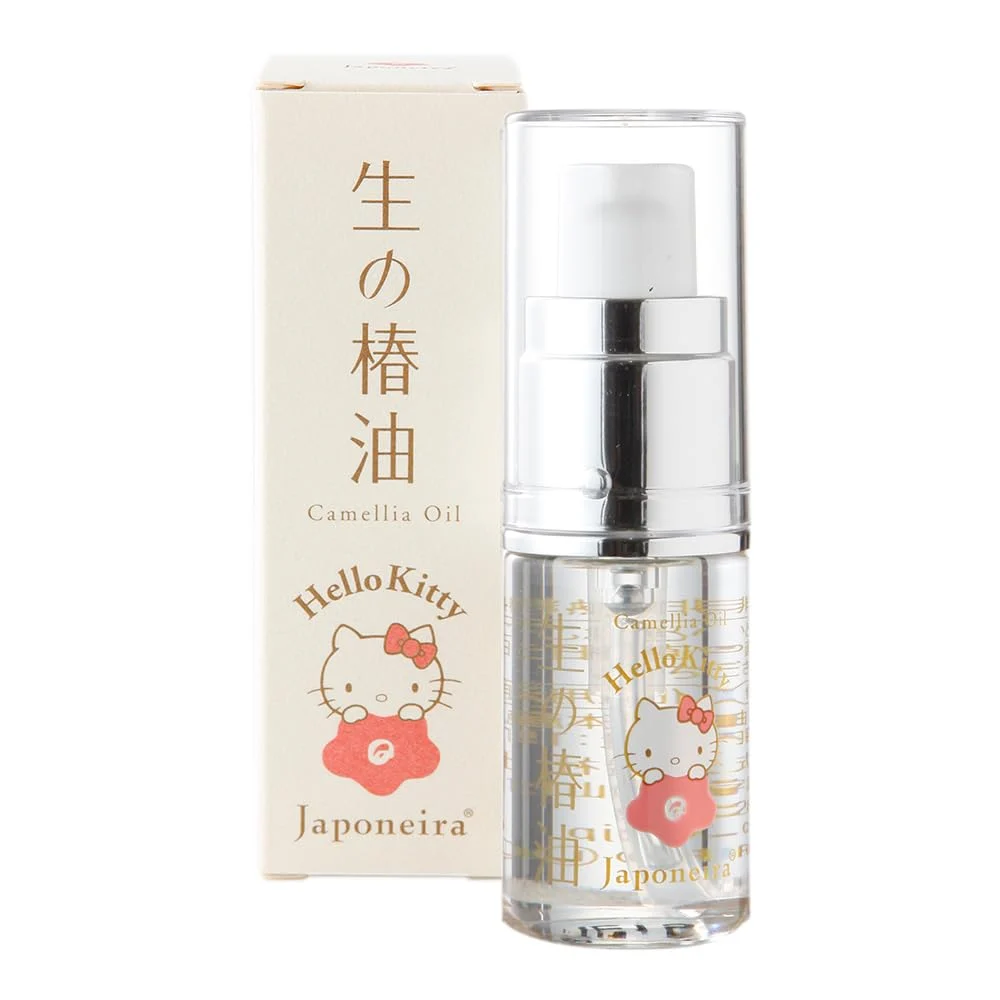 Unheated Japanese Camellia Oil 15ml for Face Hair & Body (Hello Kitty) - JAPONEIRA