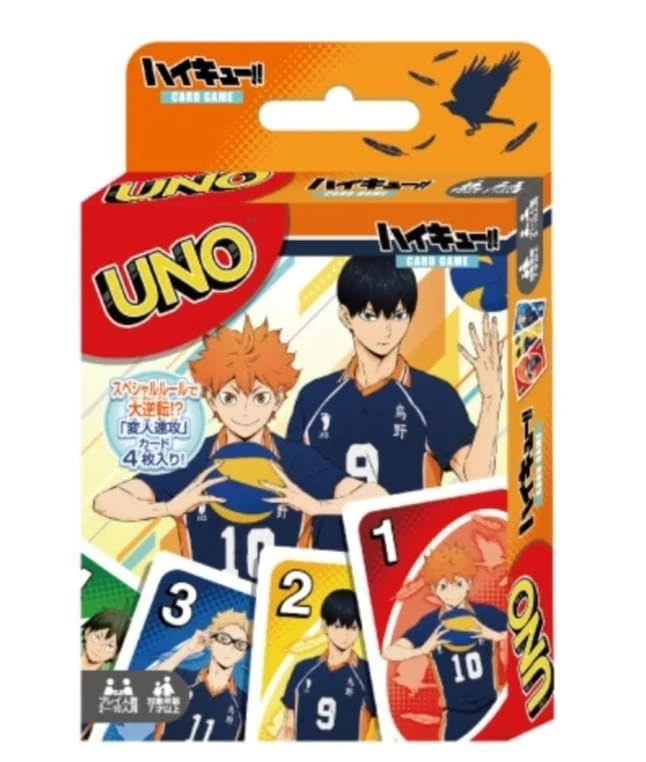 Mattel Giochi UNO Haikyu!! Gioco di Carte Strategico - 2-10 Giocatori - Multicolore
