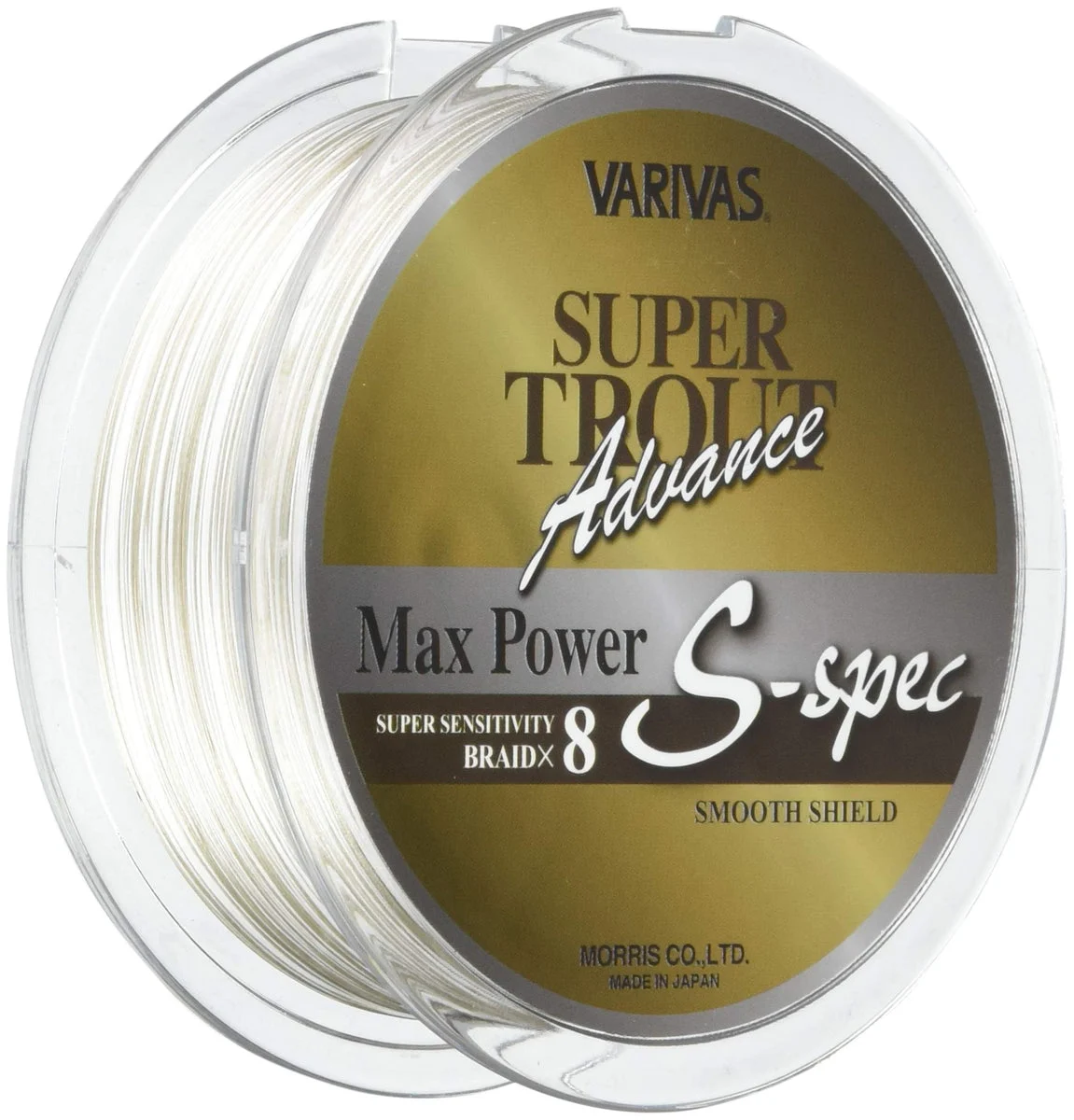 VARIVAS Super Trout Advance Line PE 200M 8 Fili Bianco Oro Champagne