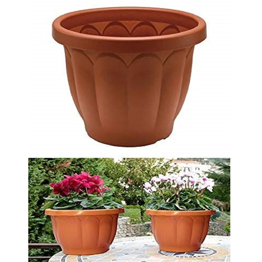 VASO FIORIERA CLASSICO DIAMETRO 80 CM IN PLASTICA PER PIANTE FIORI DA ESTERNO - TrAdE Shop Traesio
