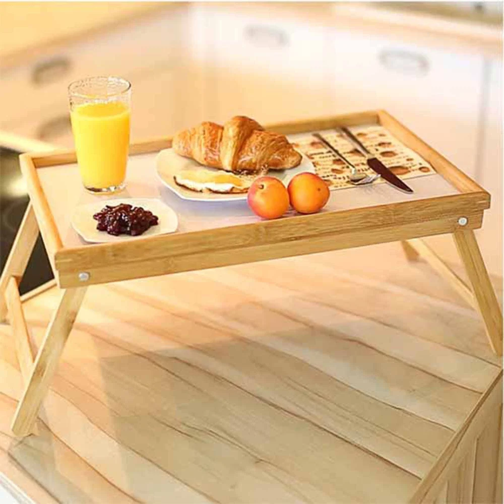 VASSOIO SNACK COLAZIONE PIEGHEVOLE IN LEGNO ALTEZZA 50X21X31 CM RICHIUDIBILE - TrAdE Shop Traesio
