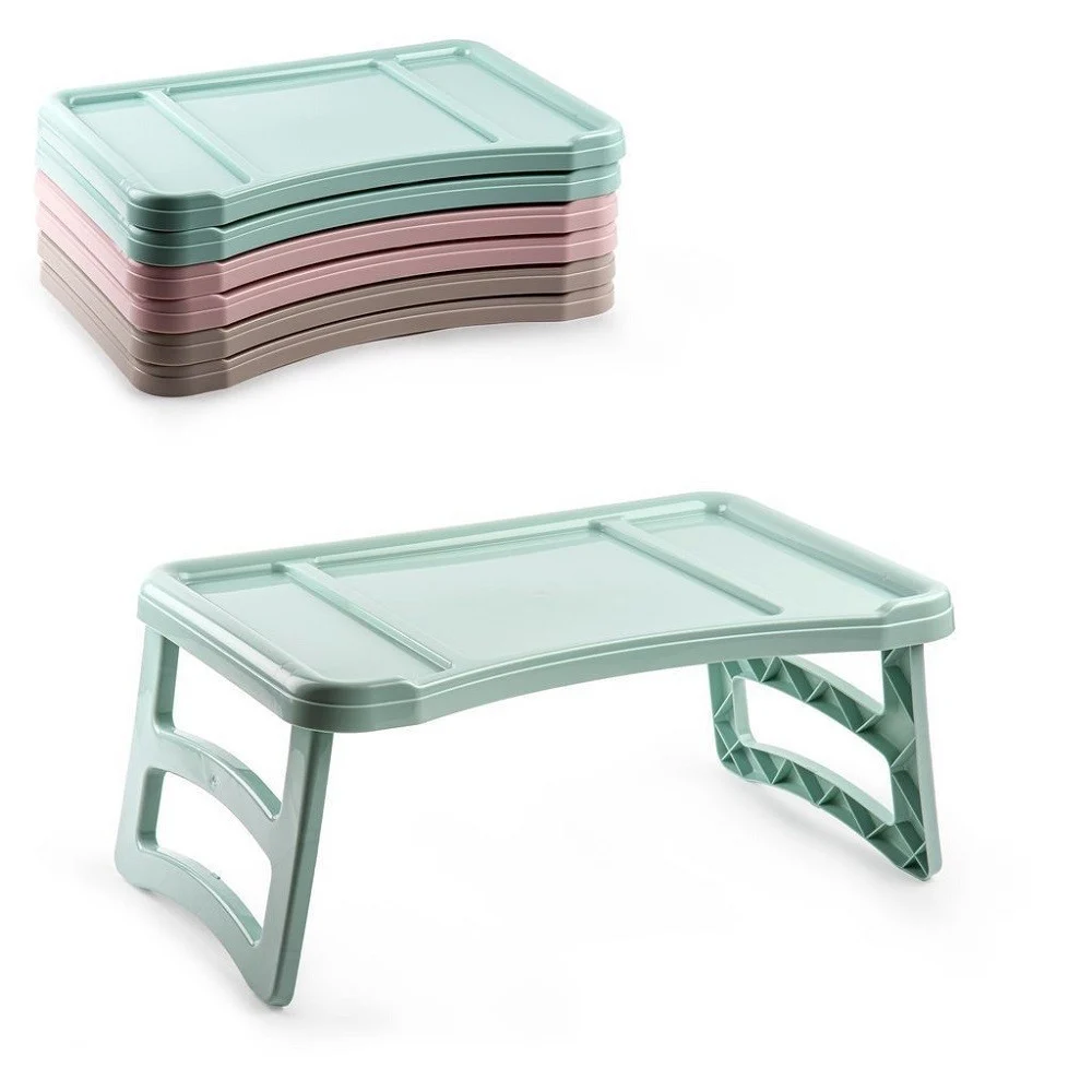 VASSOIO TAVOLO TAVOLINO DA LETTO PIEGHEVOLE DIVANO IN PLASTICA COLORATA 119211A - TrAdE Shop Traesio