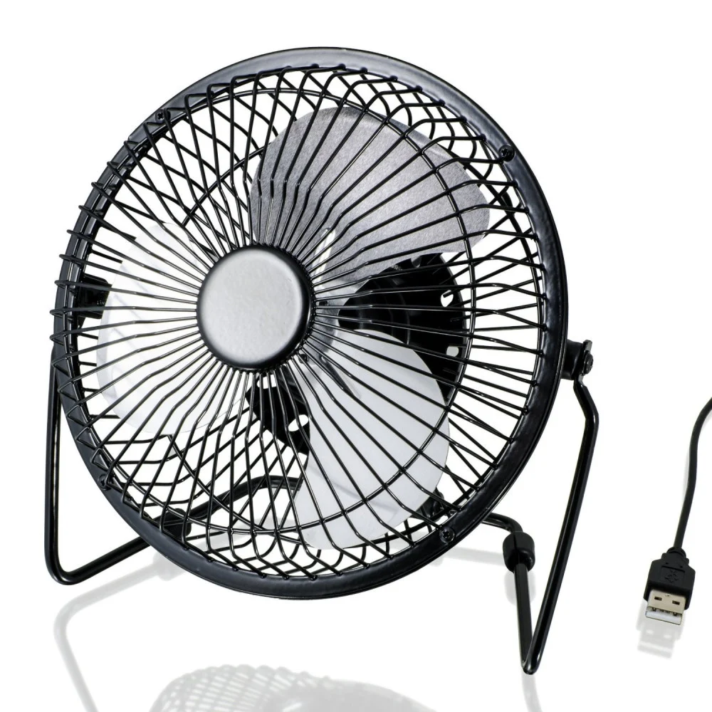 VENTILATORE A PALE USB IN METALLO SILENZIOSO POTENTE DA TAVOLO SCRIVANIA PER PC - TrAdE Shop Traesio