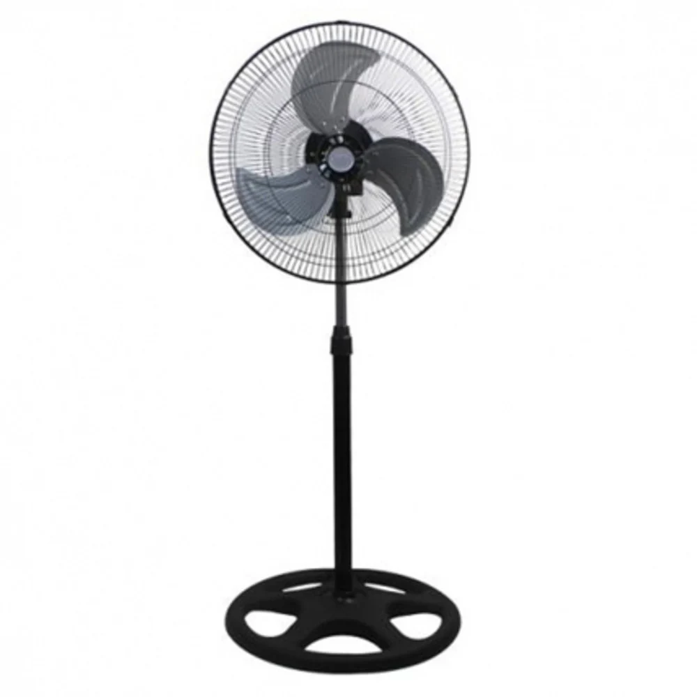 VENTILATORE A PIANTANA 3 PALE IN ALLUMINIO OSCILLANTE DIAMETRO 45 CM BASE TONDA - TrAdE Shop Traesio