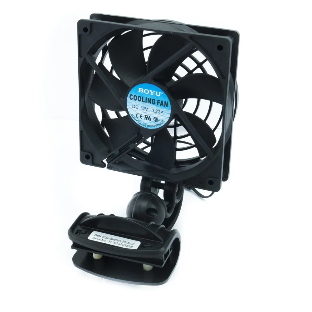 VENTOLA RAFFREDDAMENTO PER ACQUA ACQUARIO DOLCE MARINO FS-120A 4W 360° MORSETTO