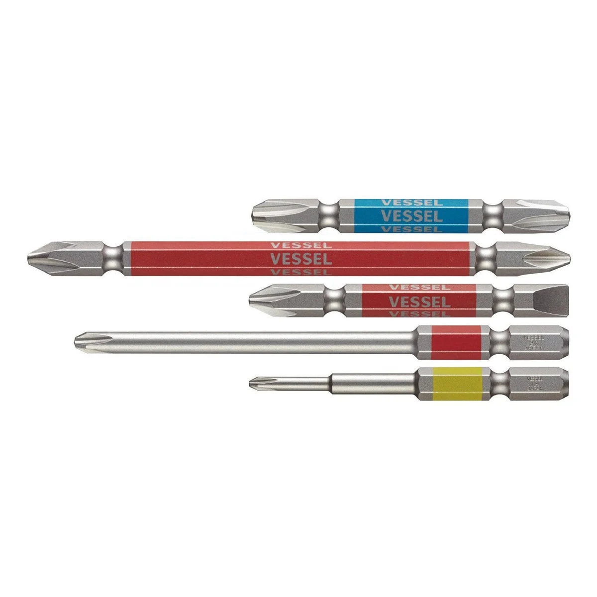 VESSEL 40V Rigid Bits Set Double-Headed + Single-Headed GS5P-01