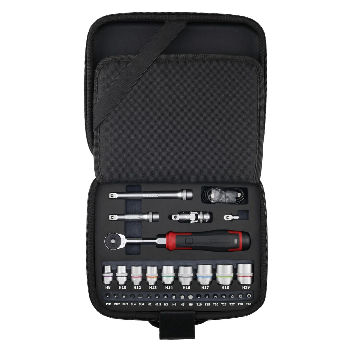 Vessel Cordless Electric Slim Ratchet with 31 Socket Bits Set 400ER3-1M