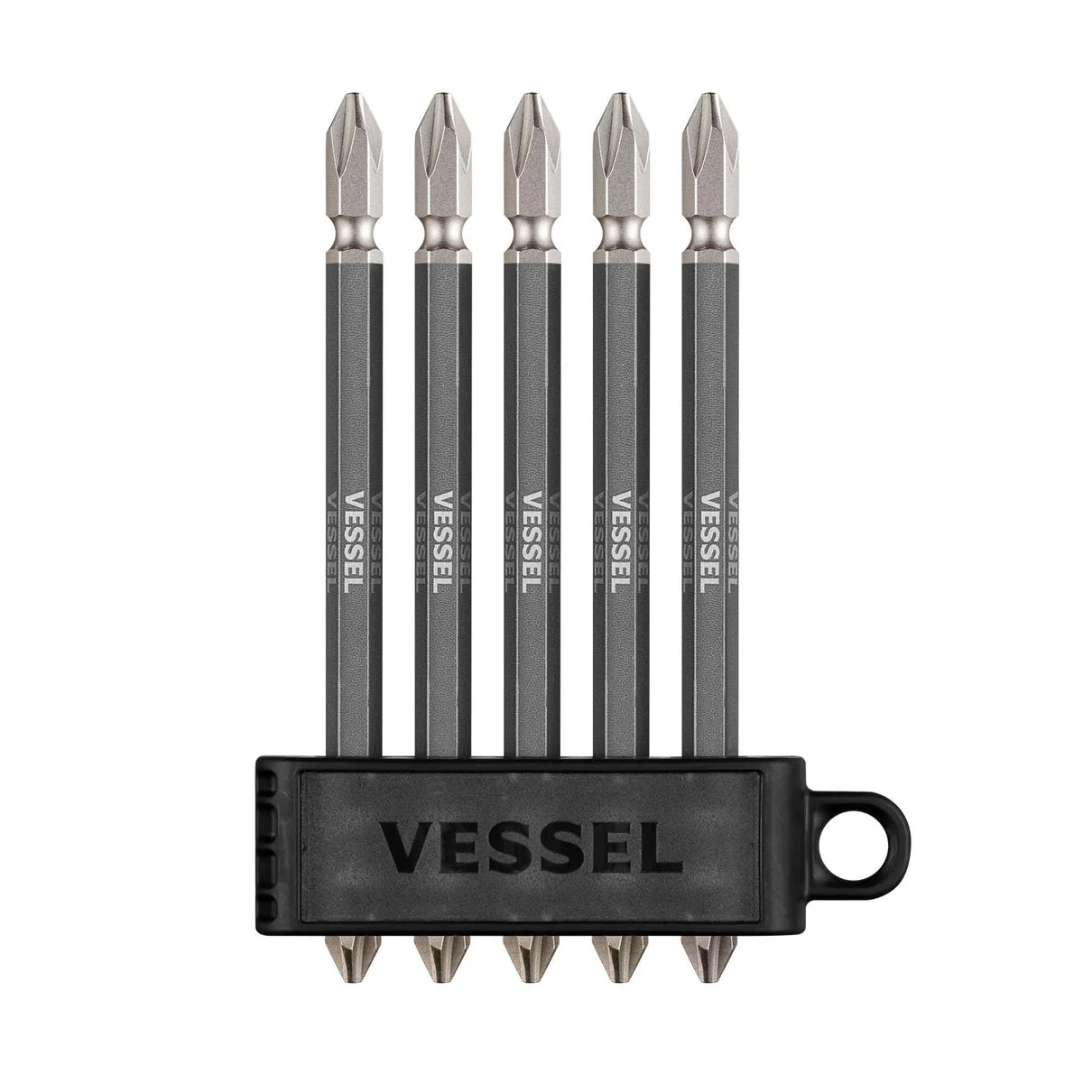 Vessel punte bit doppie ultraresistenti Galaxy Black 5 pezzi 2x110mm GS5P-GBK