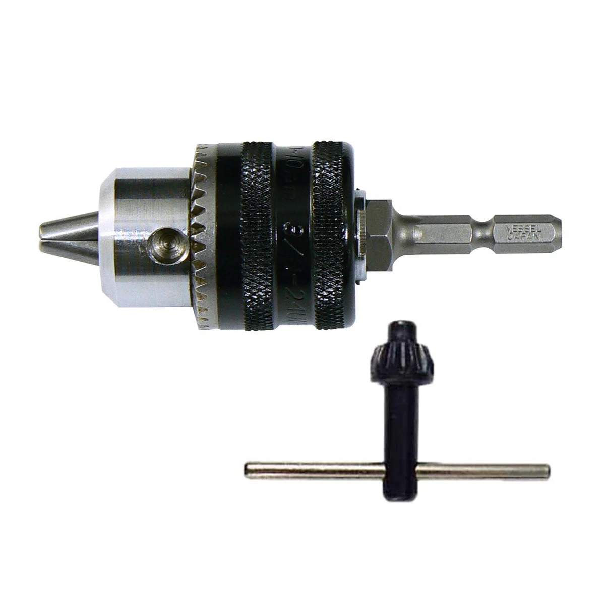 VESSEL Keyed Drill Chuck 1 0–10mm Capacity BH-19E