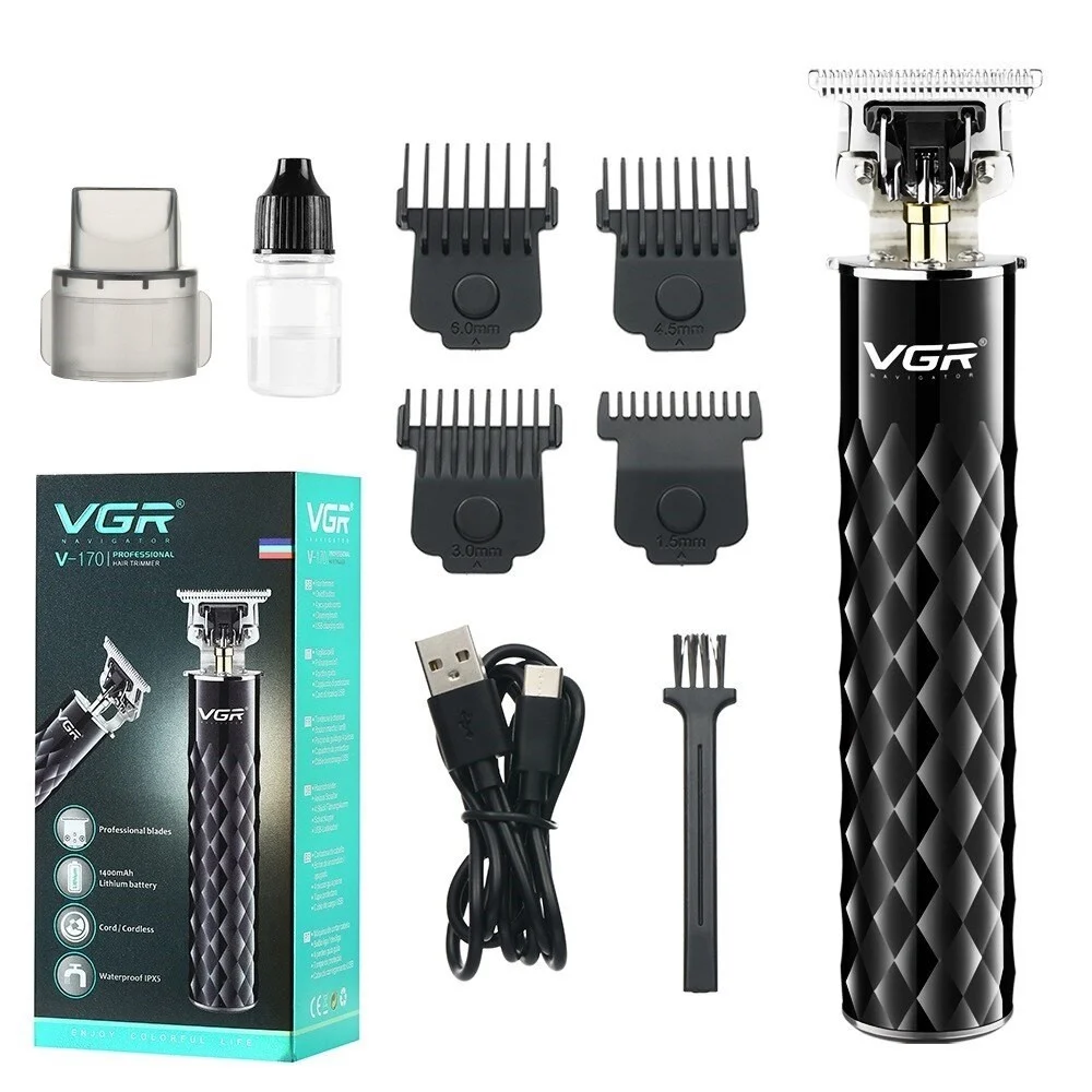 VGR V-170 Tagliacapelli Professionale Rasoio Trimmer Barber Regolabarba