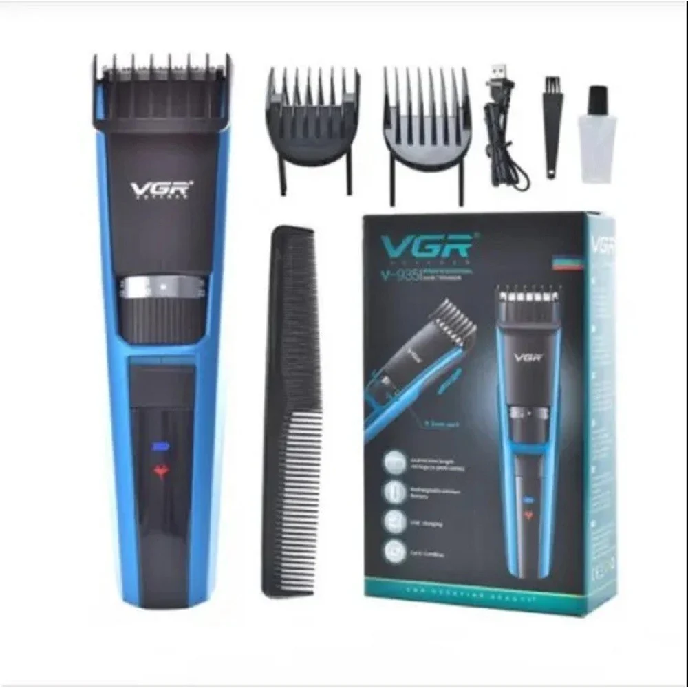 VGR V-935 Tagliacapelli Professionale Rasoio Trimmer Barber Regolabarba USB