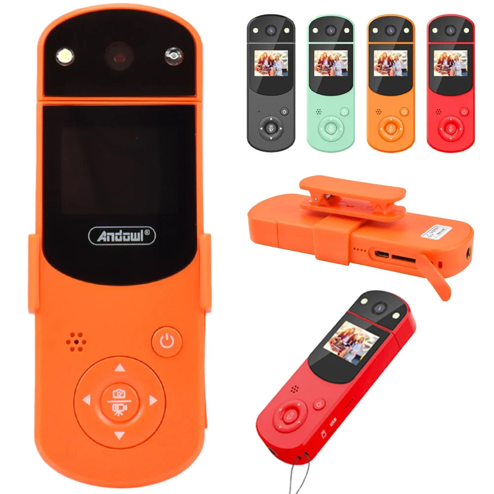 VIDEOCAMERA PORTATILE Q-SD2 MINI ACTION CAMERA HD CLIP VESTITI RUOTABILE 1080P