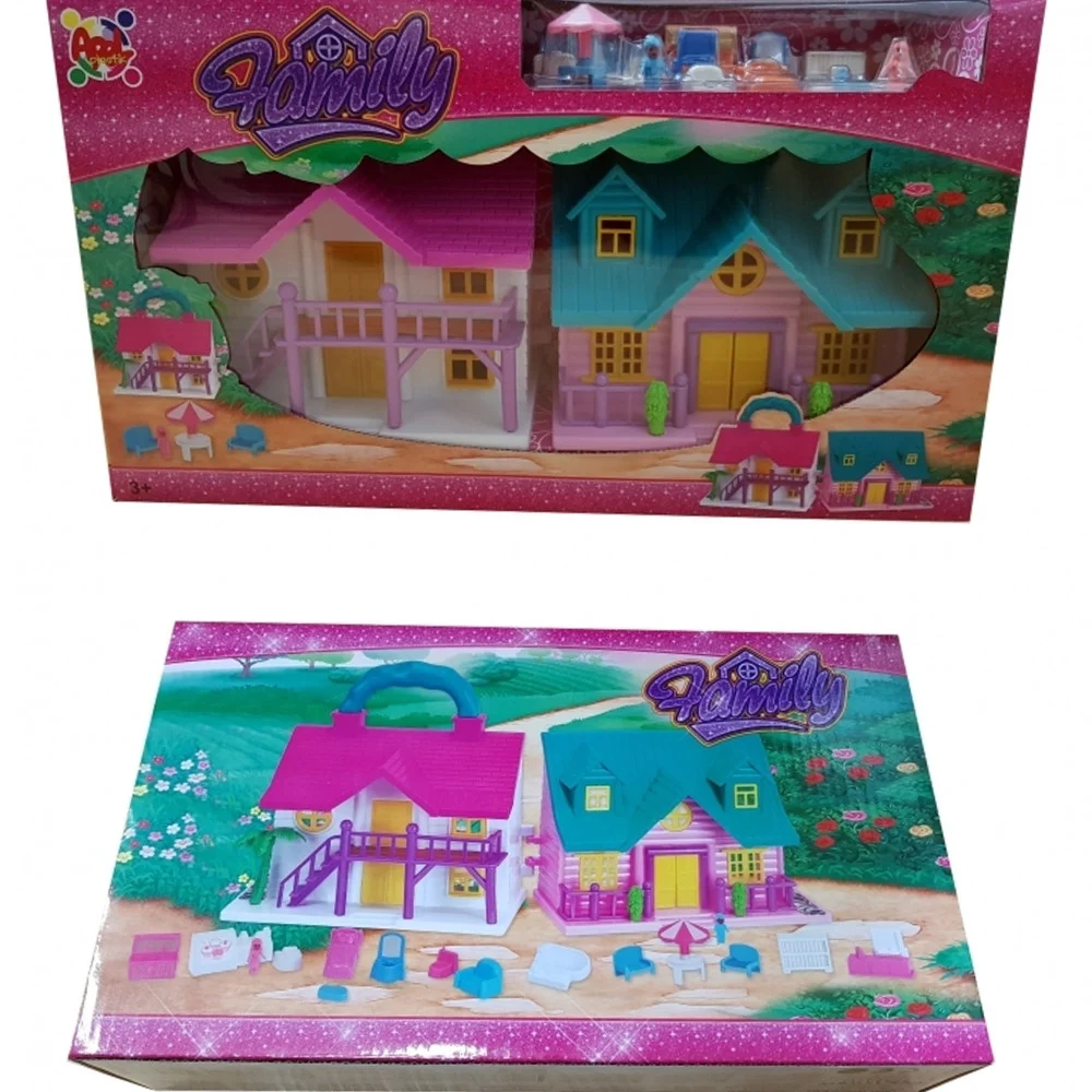 VILLA CASA VACANZE PORTATILE 2 BAMBOLE LETTO OMBRELLONE POUF GIOCO MARE BAMBINE - TrAdE Shop Traesio