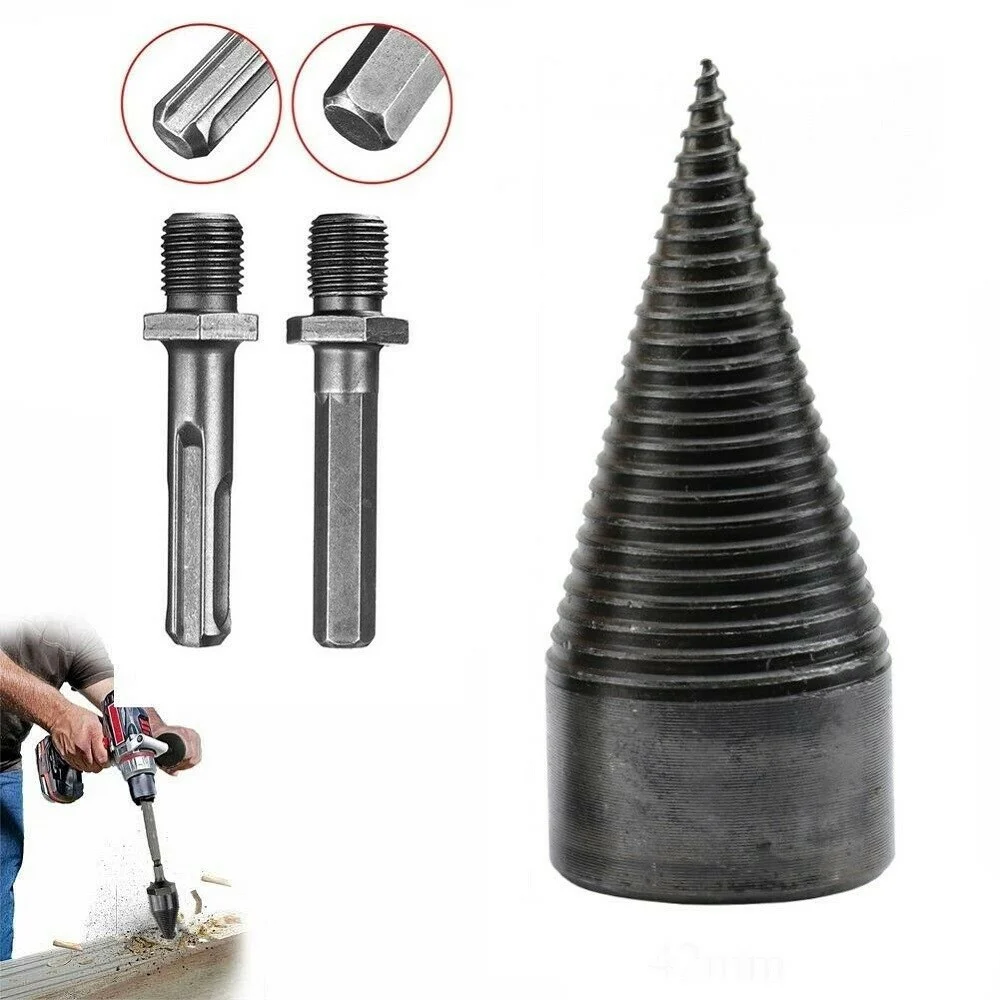 VITE CONICA SPACCALEGNA 40MM FRESA LEGNO PUNTA PER TRAPANO CON 2 ATTACCHI - TrAdE Shop Traesio