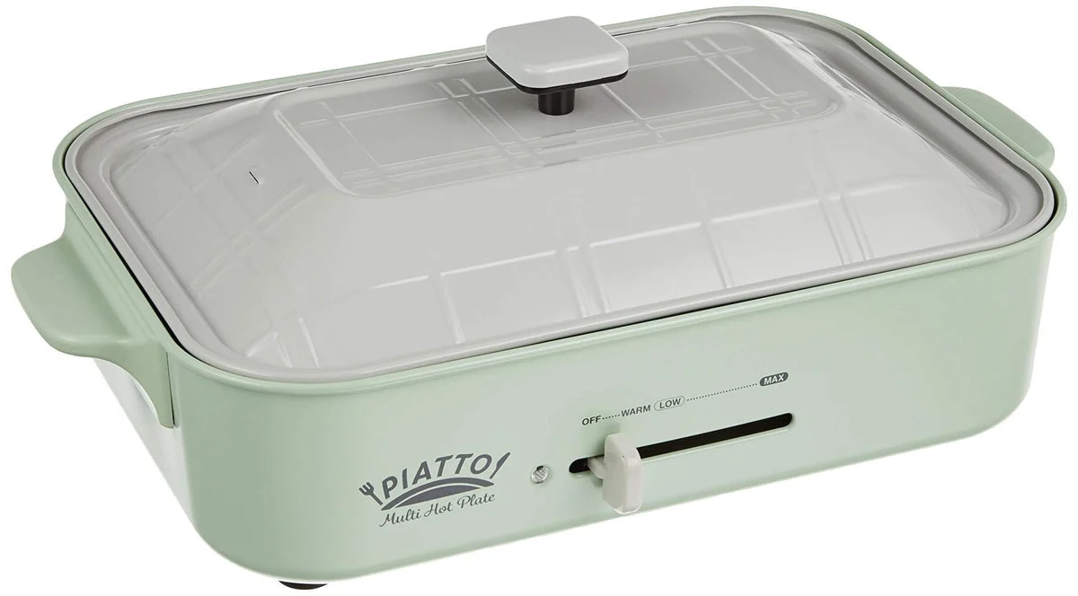 APIX piastra multiuso 2-3 persone con takoyaki FSKP-9919 verde retrò AC100V
