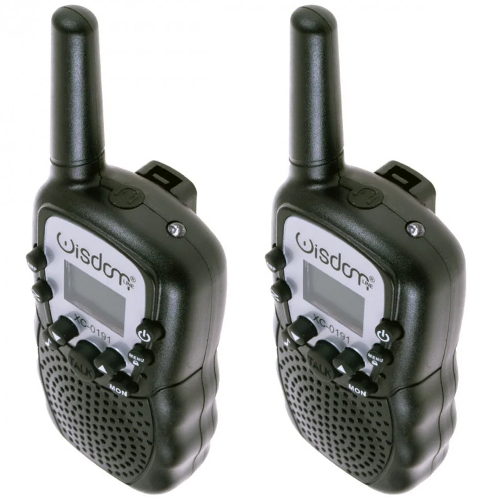 WALKIE TALKIE COPPIA RICETRASMETTITORI WISDOM PORTATA FINO A 3 KM 400-470MHz