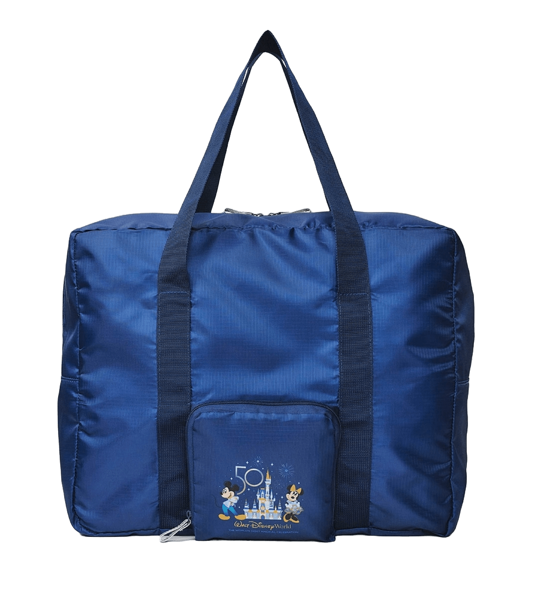 Walt Disney World Borsa Boston Con Stampa Iconica 12345 Blu 30L - WAFUU JAPAN