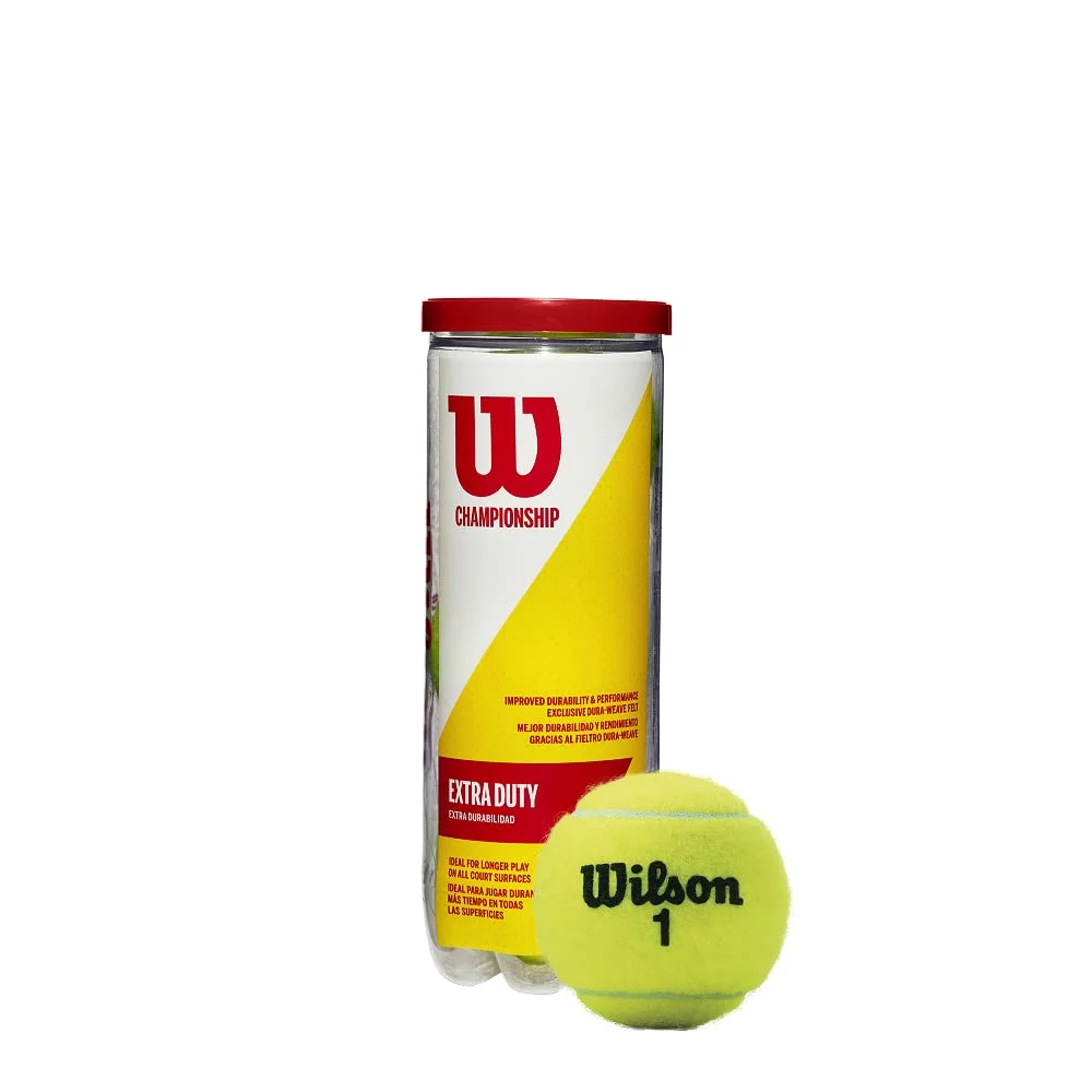 Wilson Palline da Tennis Extra Duty 12PK ITF Certificato 3 Palline per Lattina