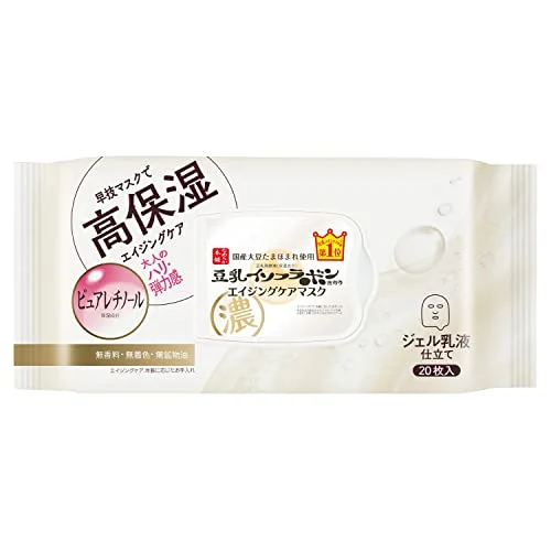 Wrinkle Sheet Mask N 20 sheets soymilk isoflavone - WAFUU JAPAN