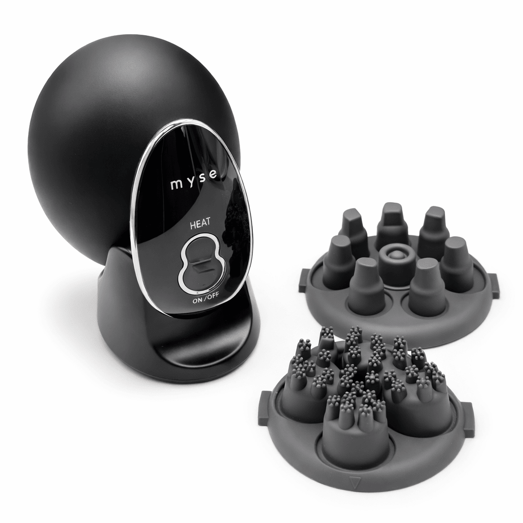 YA-MAN Electric Scalp Brush mysé Head Spa Lift for MEN Black