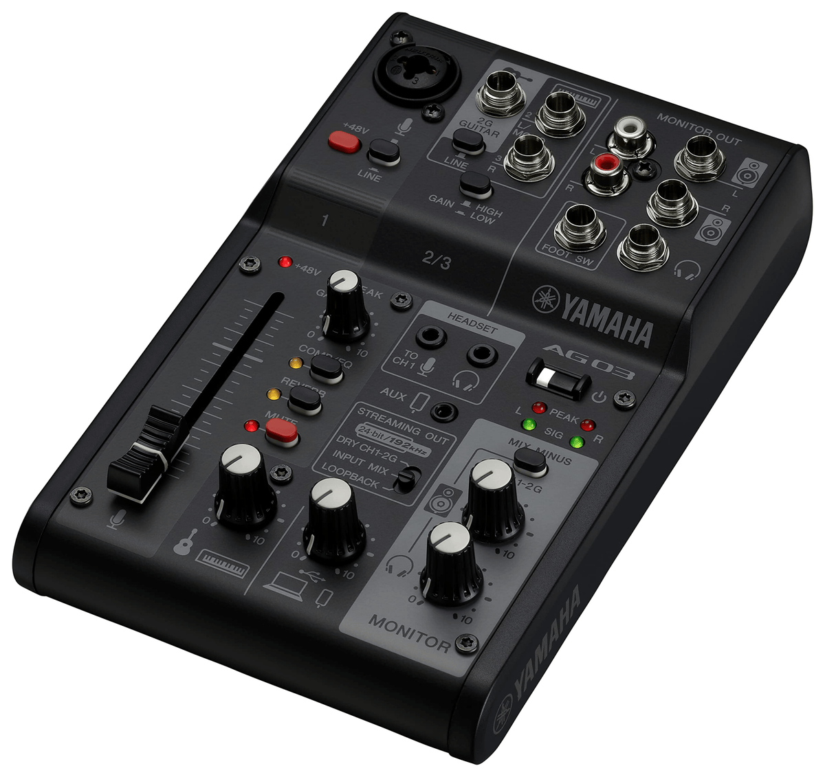 YAMAHA Mixer 3 Canali AG03 3MK2 Nero