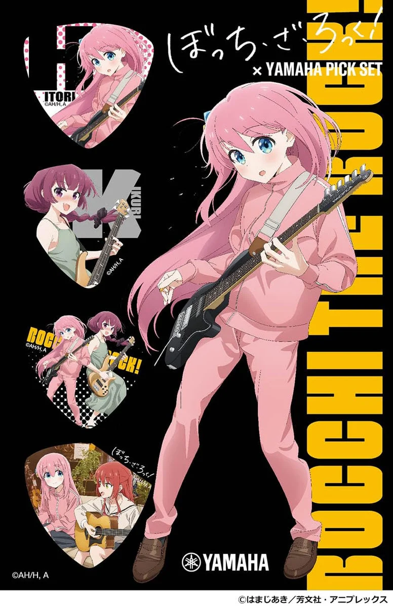 Yamaha Set de Púas Bocchi The Rock 4 Piezas Ilustraciones Exclusivas