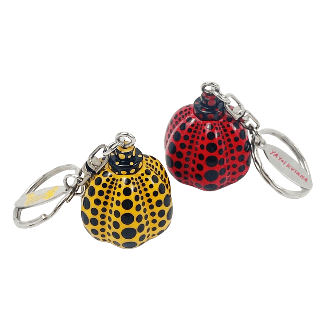 Yayoi Kusama Key Ring Pumpkin Charm Yellow Red