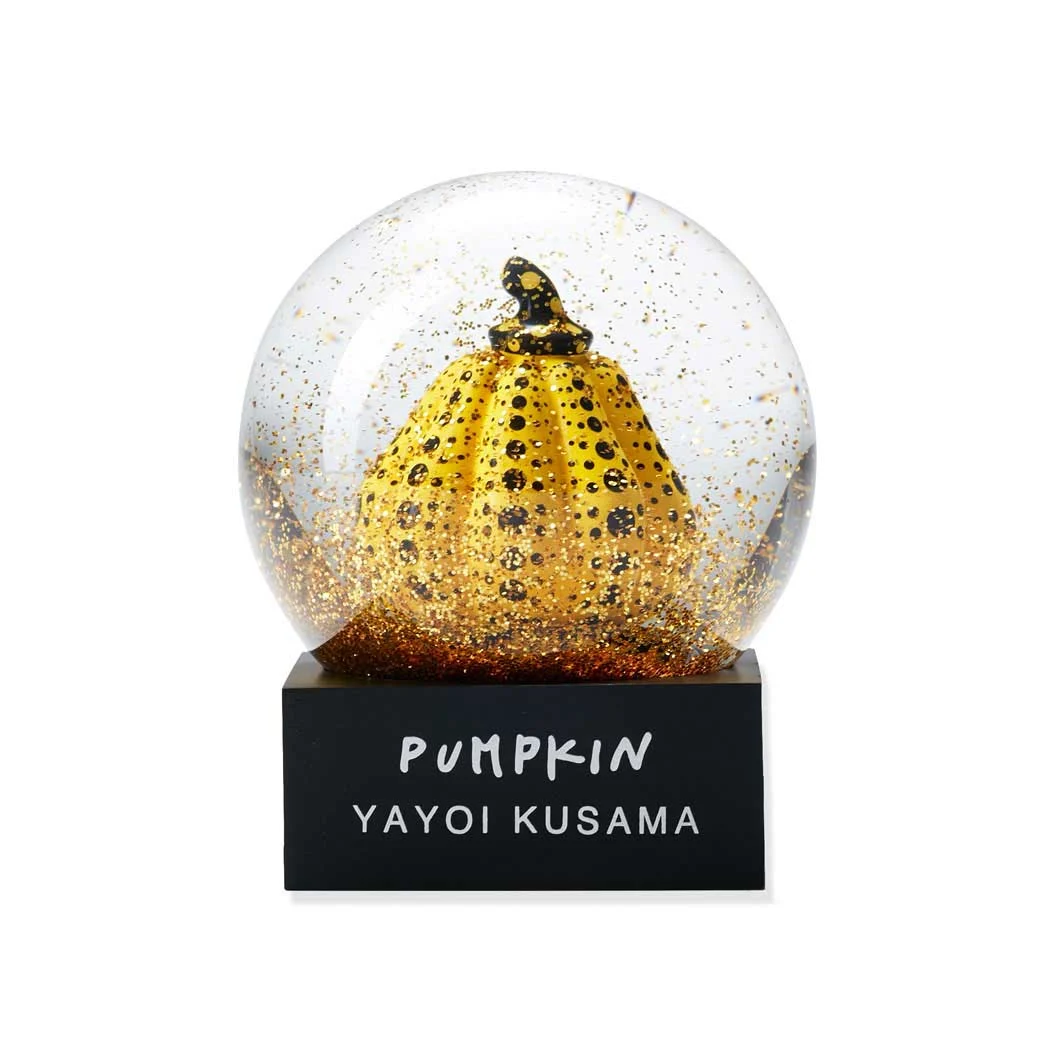 Yayoi Kusama Snow Dome Pumpkin Decorative Art Piece 2023 Multicolor 10cm