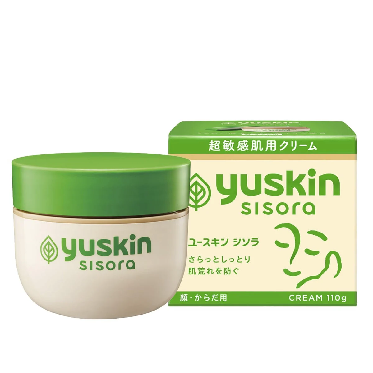 Yuskin Shisora Moisturizing Cream 110g for Face & Body Very Sensitive Skin