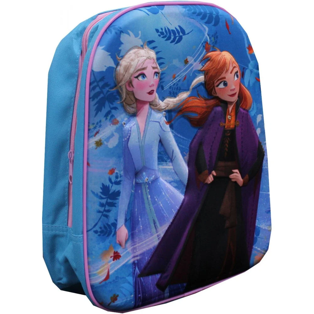 ZAINETTO FROZEN ELSA ANNA STAMPA RILIEVO IN 3D BAMBINE SCUOLA ASILO TEMPO LIBERO - TrAdE Shop Traesio