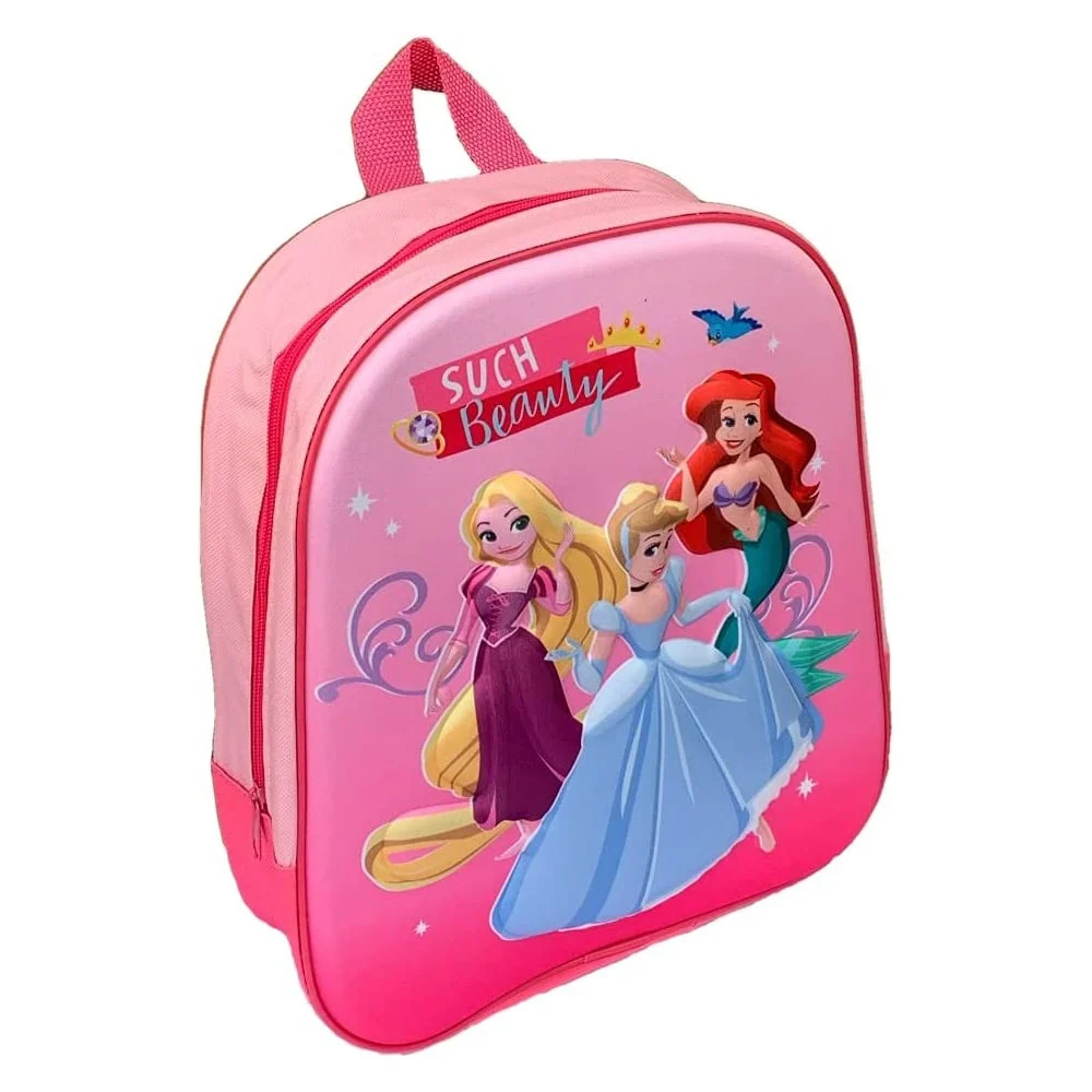 ZAINETTO PRINCIPESSE DISNEY BELLE CENERENTOLA STAMPA IN 3D BAMBINE SCUOLA ASILO - TrAdE Shop Traesio