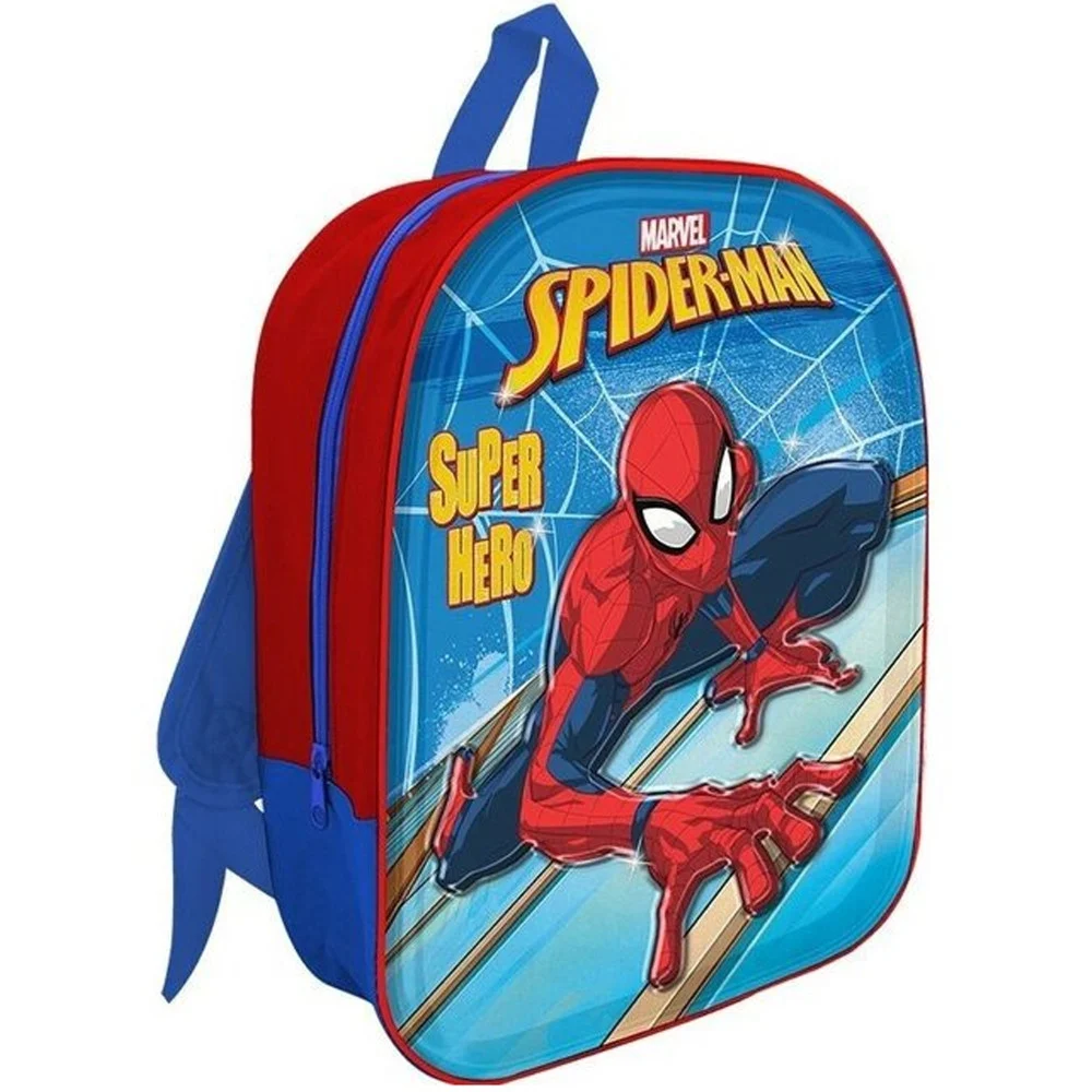 ZAINETTO SUPERMAN STAMPA RILIEVO 3D SUPER HERO BAMBINI SCUOLA ASILO ELEMENTARI - TrAdE Shop Traesio