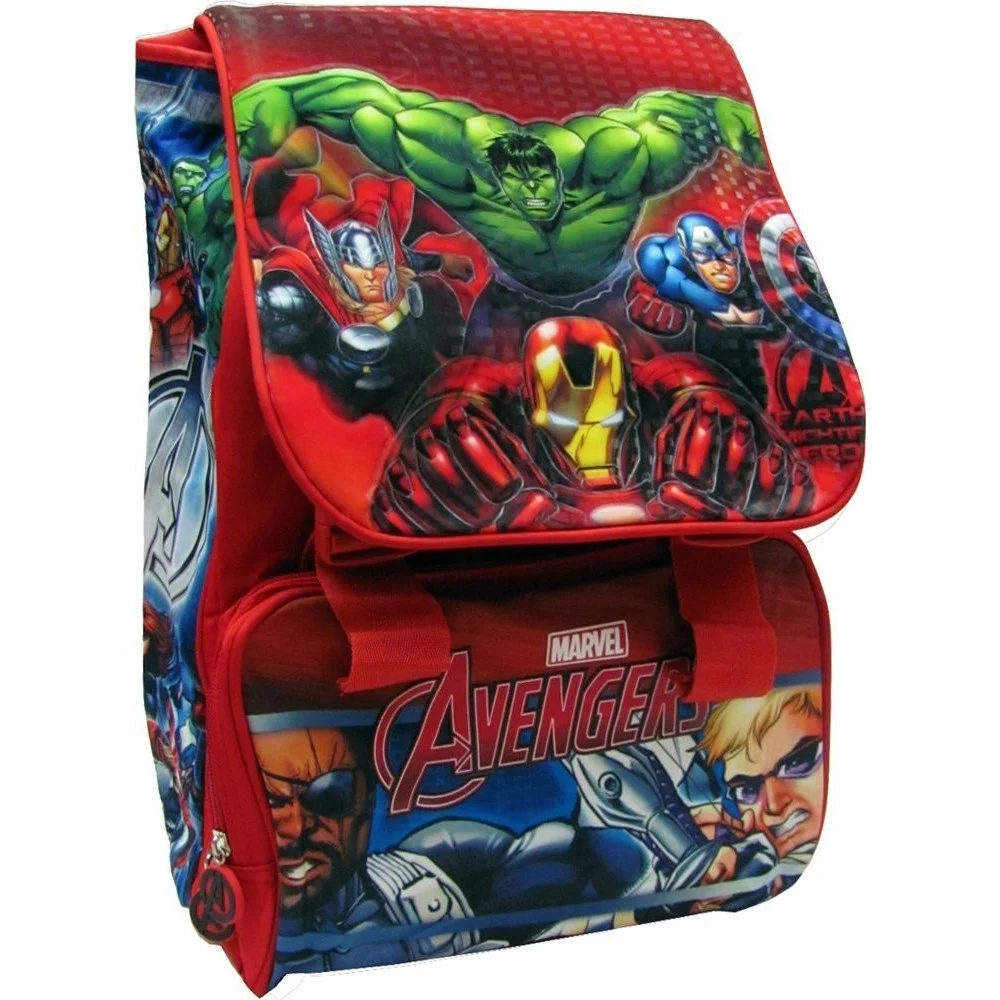 ZAINO SCUOLA ESTENSIBILE AVENGERS MARVEL KIT COMPLETO SUPER EROI +ASTUCCIO 3 ZIP - TrAdE Shop Traesio