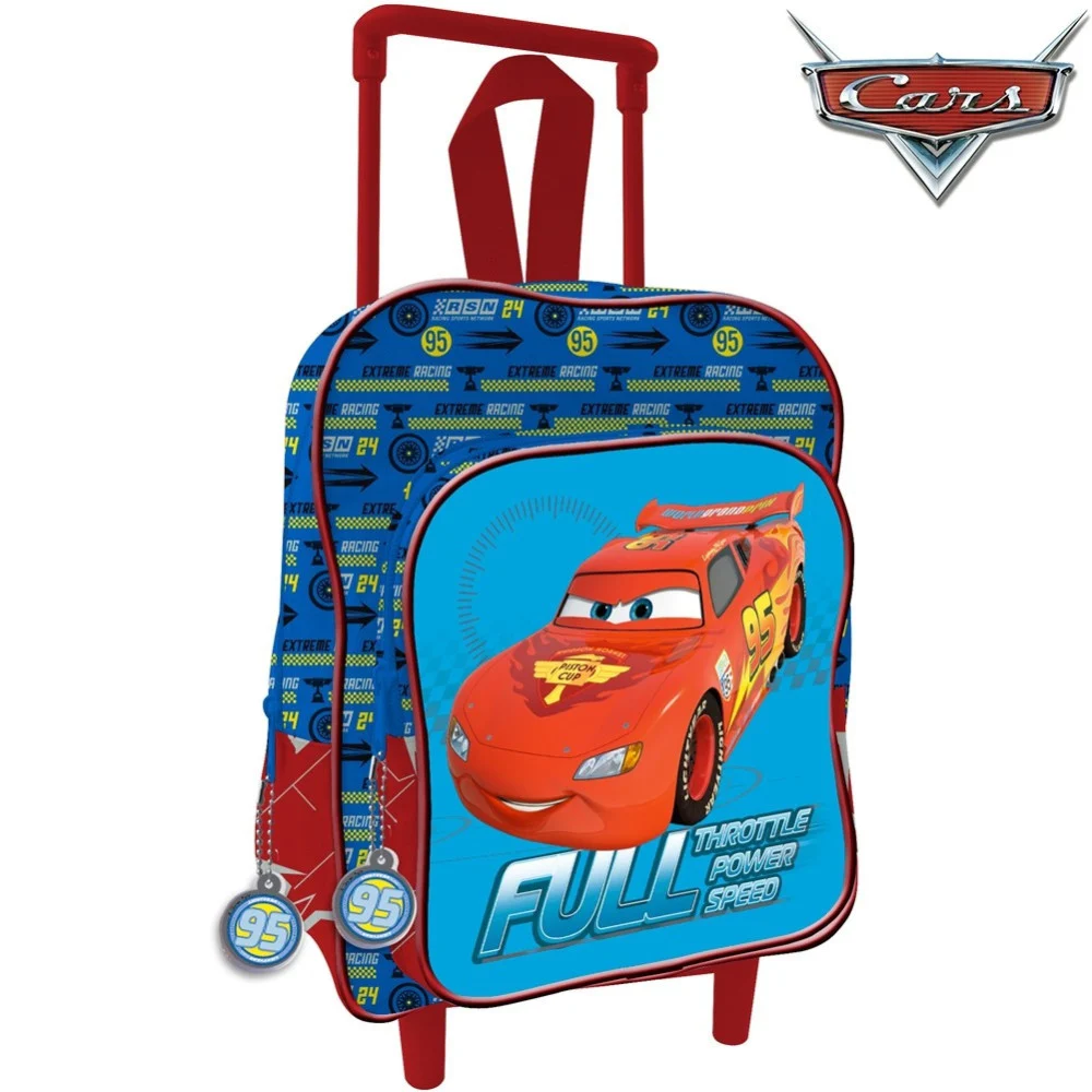 ZAINO TROLLEY CARS SAETTA MCQUEEN DISNEY ASILO SCUOLA BAMBINI VIAGGI 30 CM - TrAdE Shop Traesio