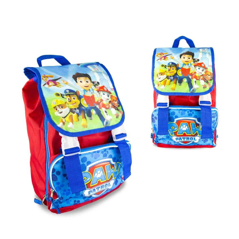 ZAINO ZAINETTO SCUOLA ELEMENTARE PAW PATROL ESTENSIBILE CON TASCA FRONTALE - TrAdE Shop Traesio