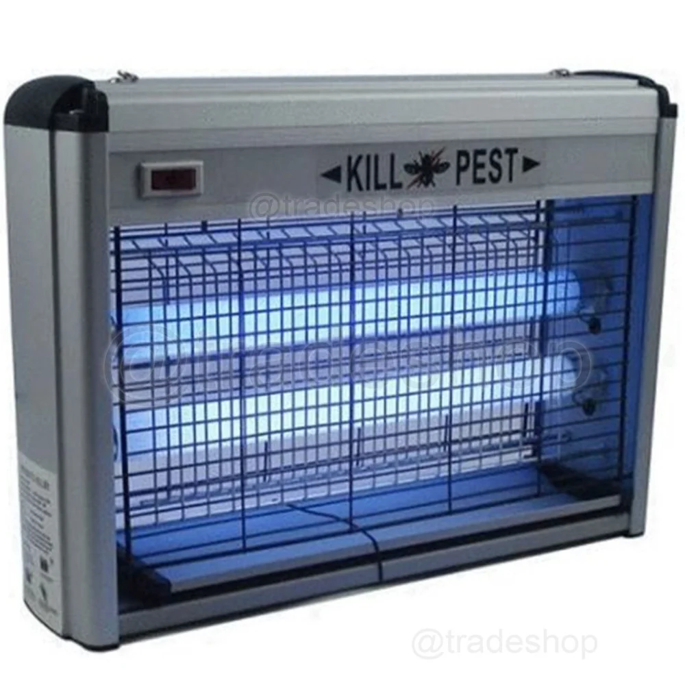 ZANZARIERA ELETTRICA A DUE LAMPADE A FLUORESCENZA 12W BK-L12 DA INTERNO ESTERNO