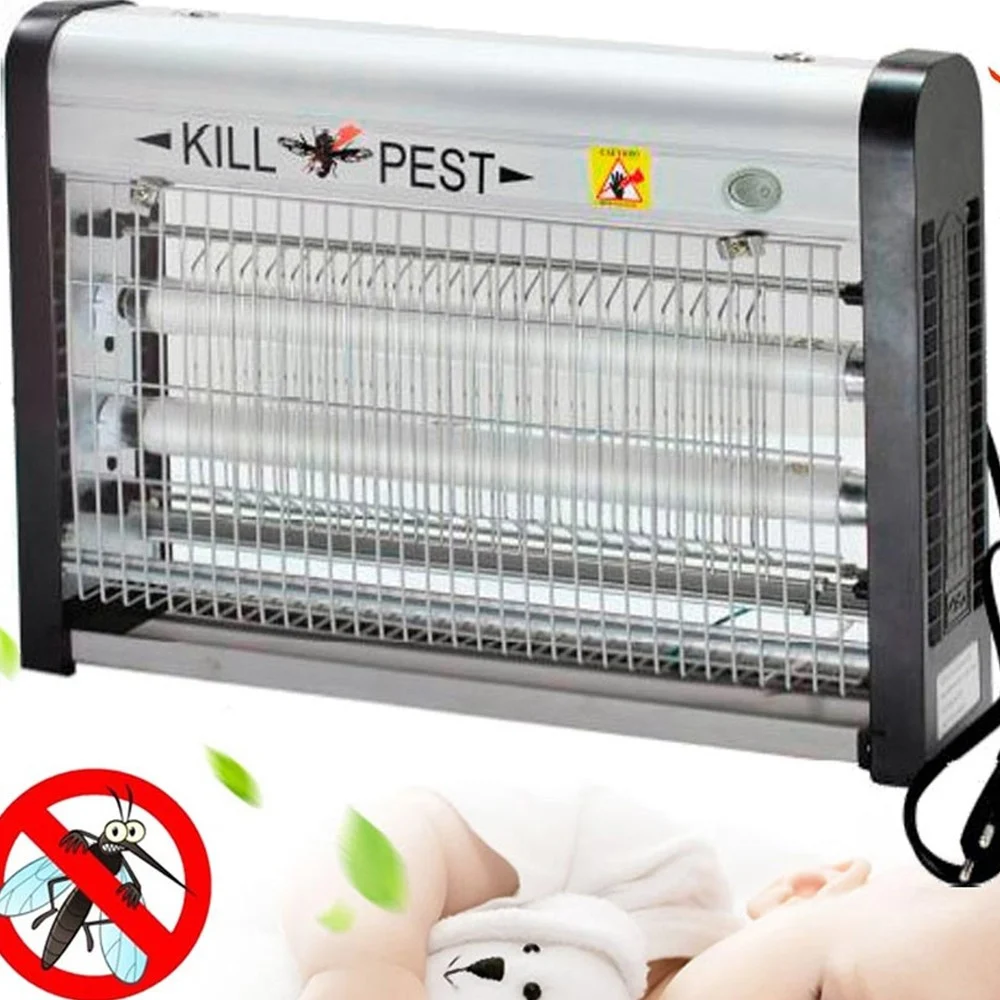 ZANZARIERA ELETTRICA ANTIZANZARE BASSO CONSUMO ENERGETICO 16W 2X LAMPADE UV - TrAdE Shop Traesio