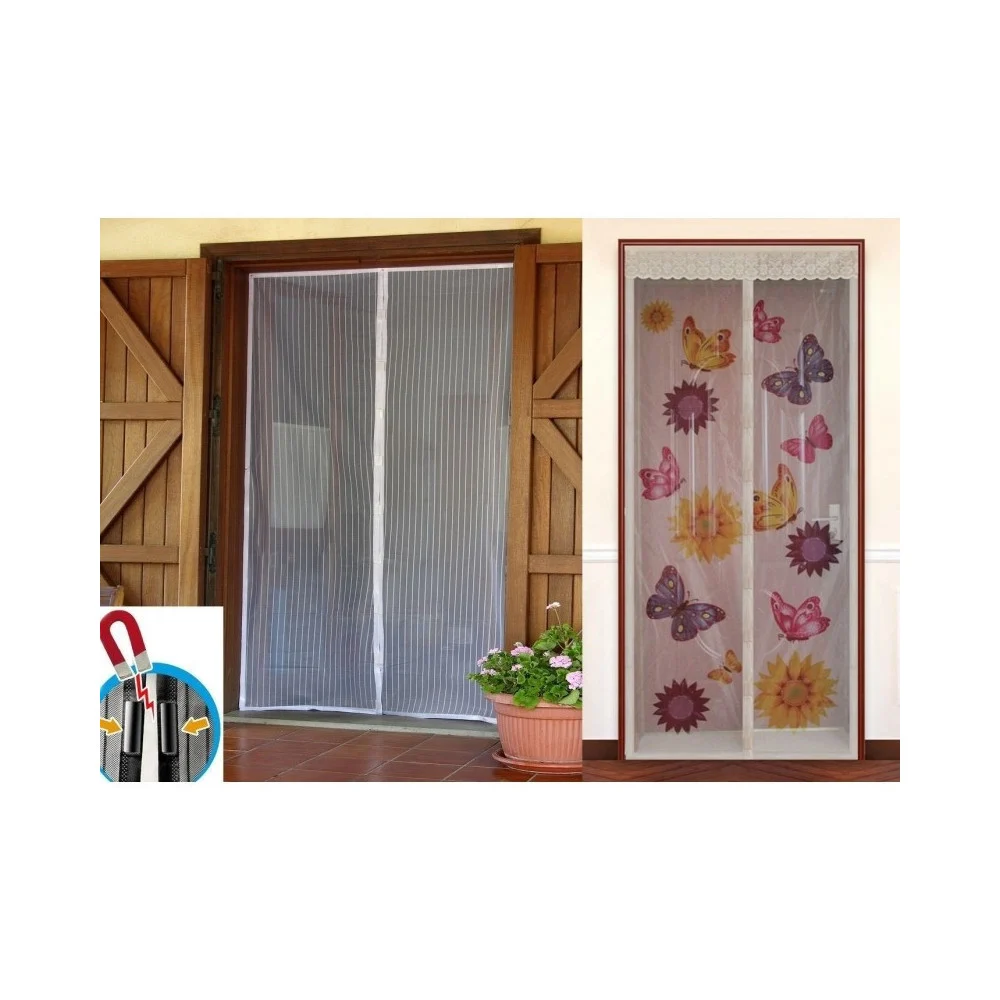 ZANZARIERA MAGNETICA CALAMITA 100x220CM UNIVERSALE PORTA FINESTRA ZANZARE MOSCHE - TrAdE Shop Traesio