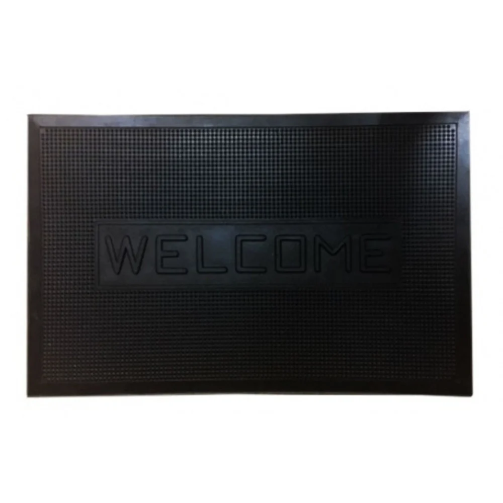 ZERBINO GOMMA NERO HOME INGRESSO 70X45CM TAPPETO CUCINA INGRESSO BAGNO - TrAdE Shop Traesio