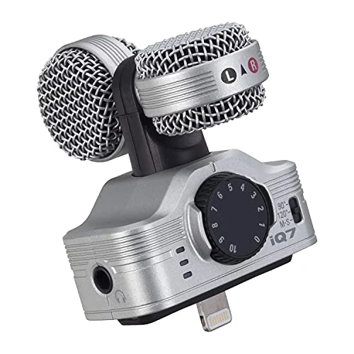 ZOOM Microfono Stereo per iPhone/iPad Leggero iQ7 2021