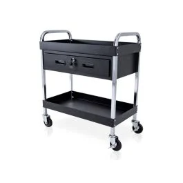 Carrello con cassetto e vassoio per parrucchieri, barbieri e studi di tatuaggi - Quirumed