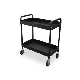 Trolley per tatuaggi e barbiere con ruote e 2 ripiani - Quirumed