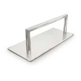 Poggiapiedi in acciaio inox per parrucchiere e barbiere - Quirumed