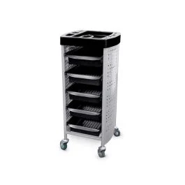 Carrello per parrucchieri con 5 vassoi estraibili - Quirumed
