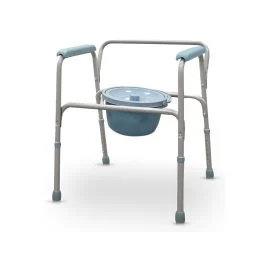 Sedia WC comoda in alluminio e plastica - Quirumed