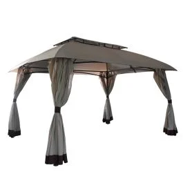 Gazebo burano 3 x 4 x h.2,75 mt, palo in metallo 50 mm - Giardino e terrazzo