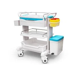 Carrello portastrumenti, ABS, vassoio, ripiani e accessori - Quirumed