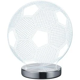 Trio lighting Lampada da tavolo globe led pallone, con variazione luce da cala a fredda , h.22 cm - Illuminazione